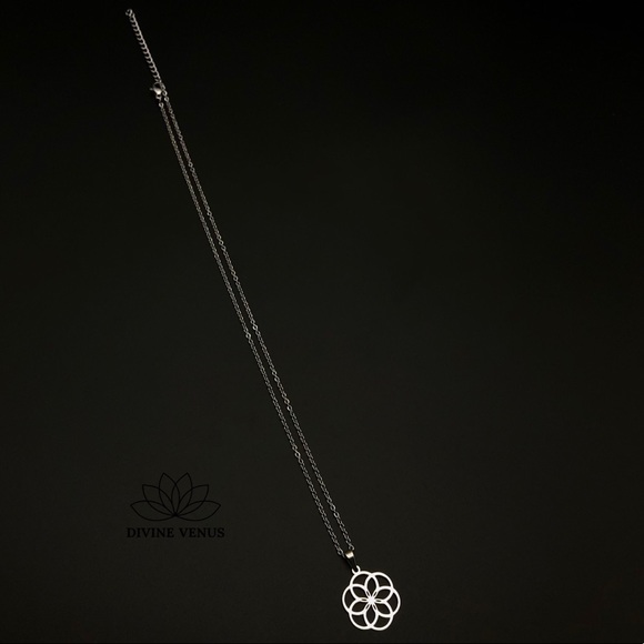 Seed of Life Sacred Geometry Necklace - Picture 8 of 10
